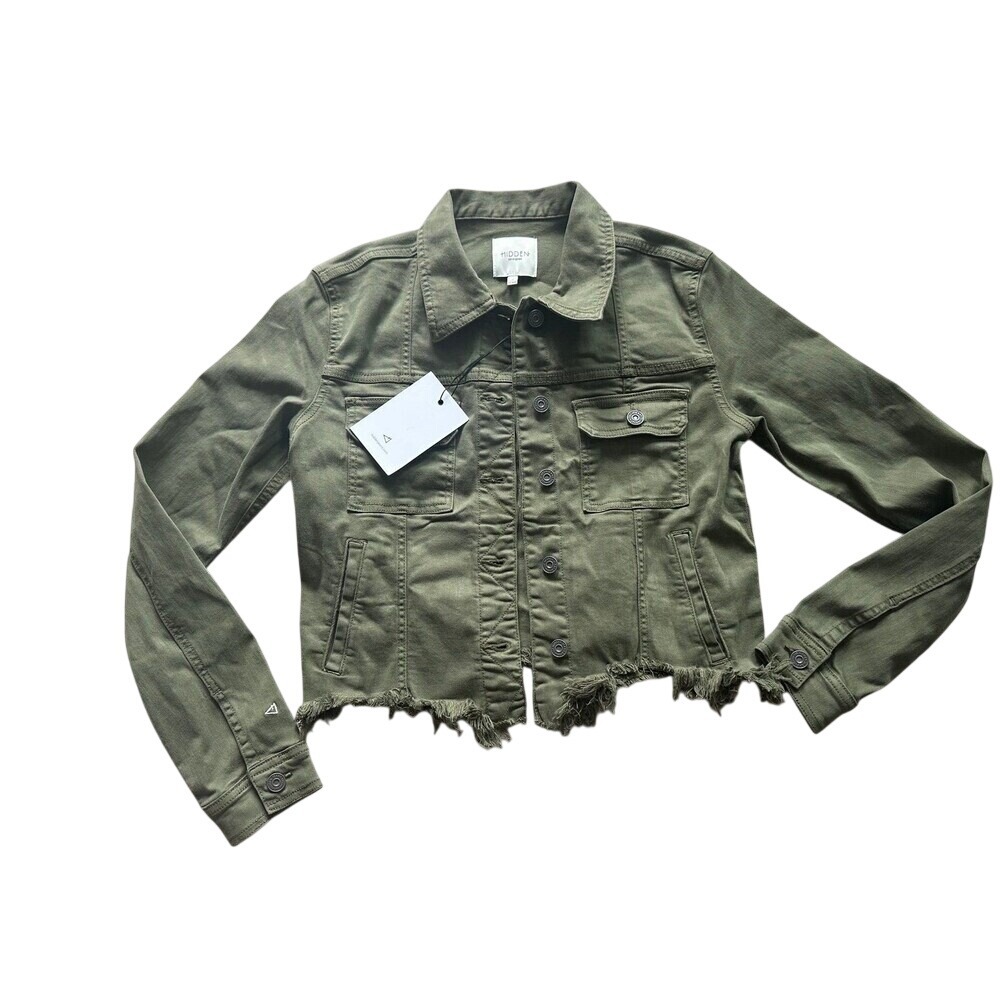 Hidden Jeans Fray‎ Edges Denim Jacket size Small